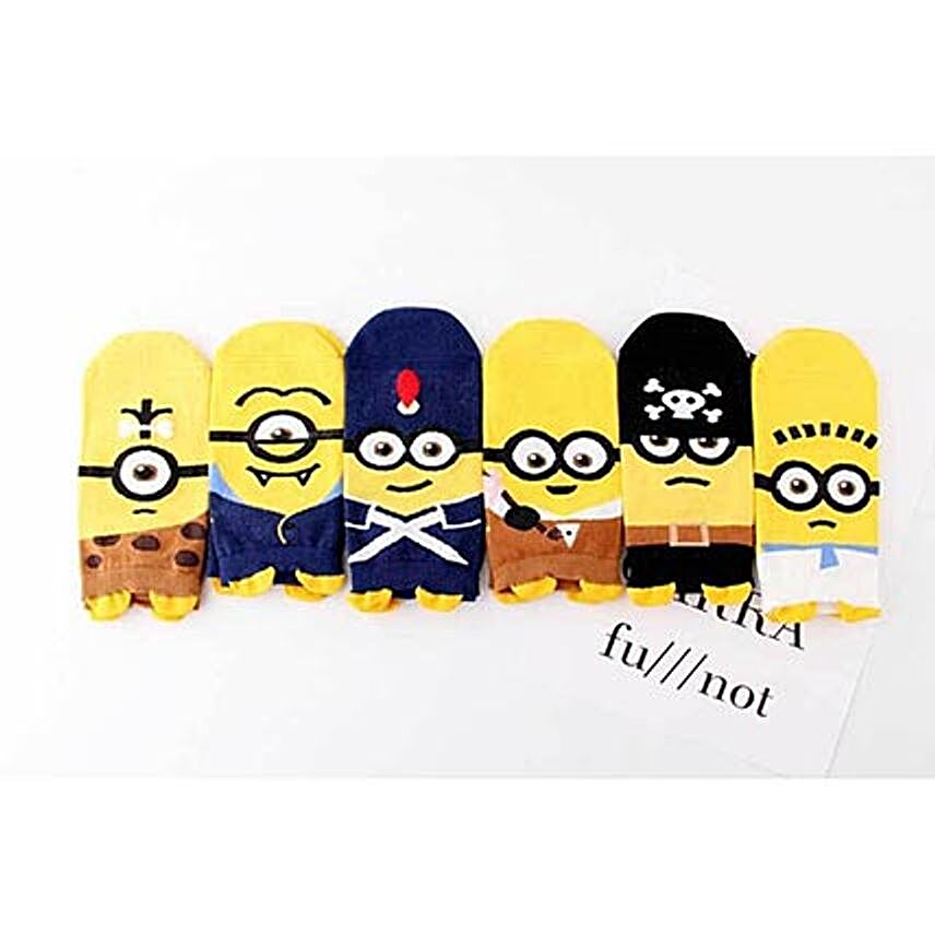 Baby Minions Despicable Me Ankle Socks  5 Pairs