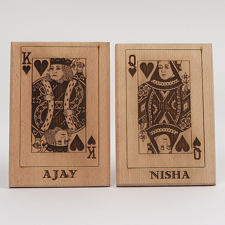 King & Queen Wooden Plaques