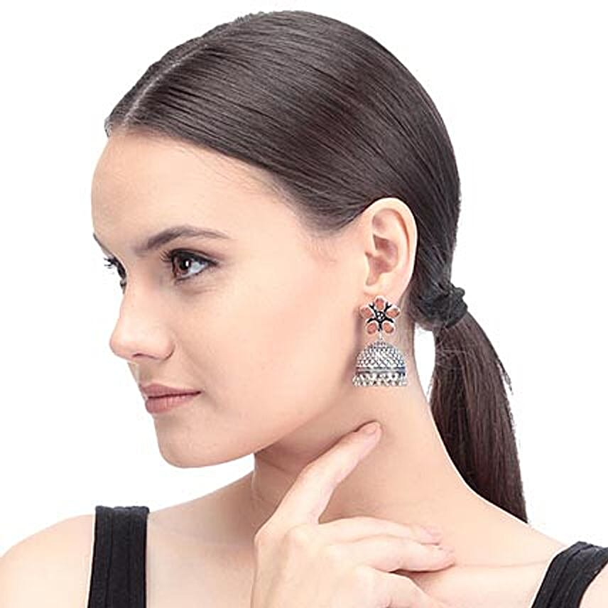 Stone earrings artificial deals