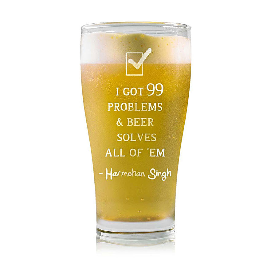 Personalised Beer Glass 2223