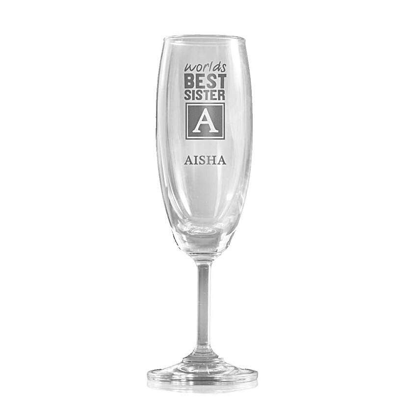 Personalised Set Of 2 Champagne Glasses  1320