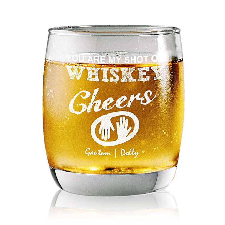 Personalised Set Of 2 Whiskey Glasses 2361