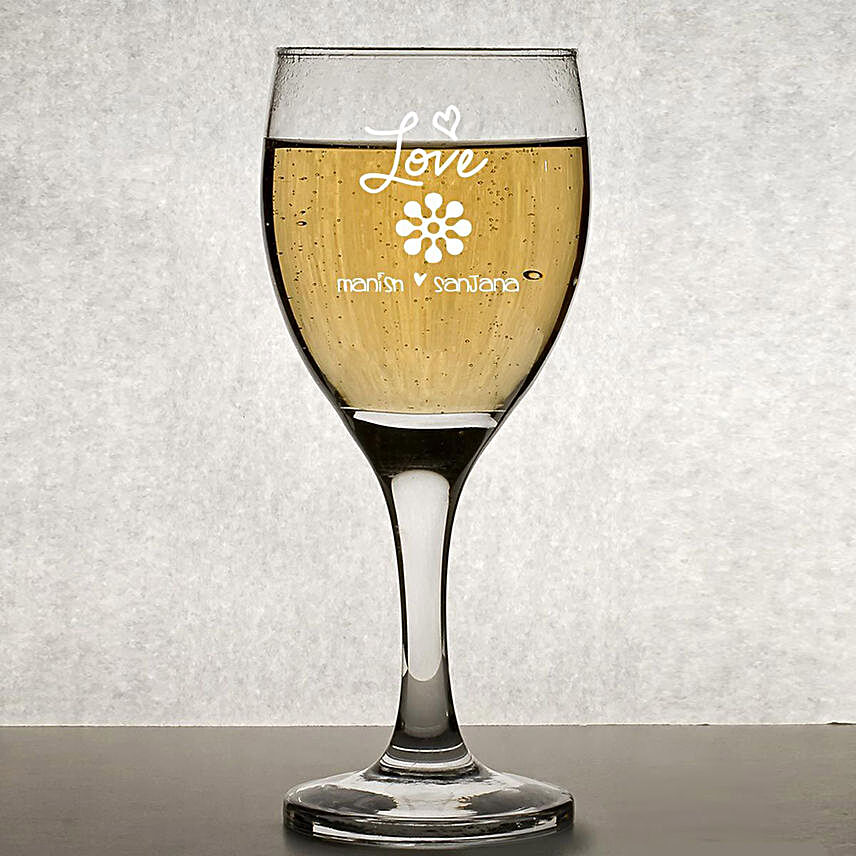 Personalised Set Of 2 Wine Glasses 1019
