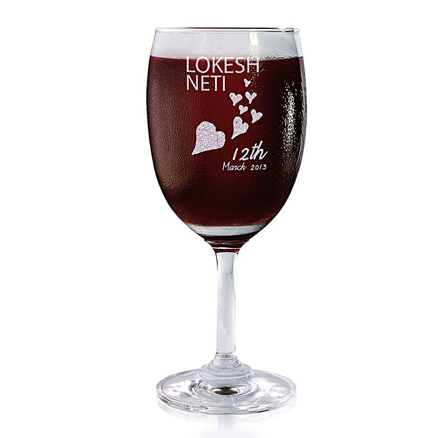 Personalised Set Of 2 Wine Glasses 2182