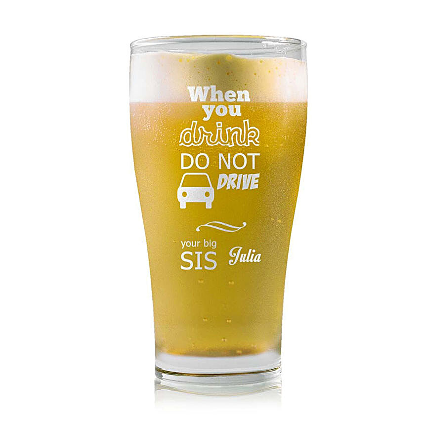 Personalised Beer Glass 1304