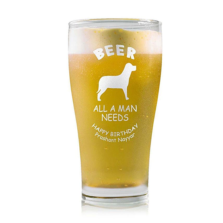 Personalised Beer Glass 1460