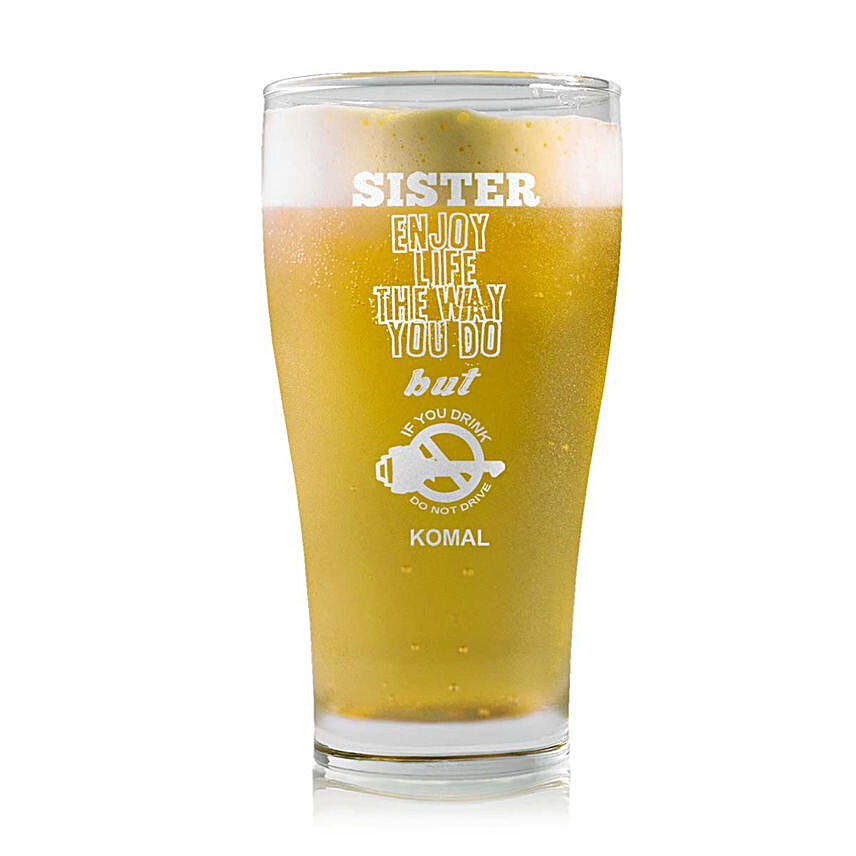 Personalised Beer Glass 1464