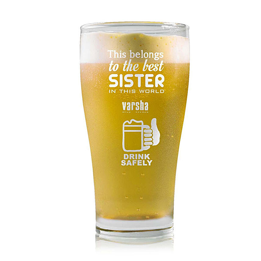Personalised Beer Glass 1468
