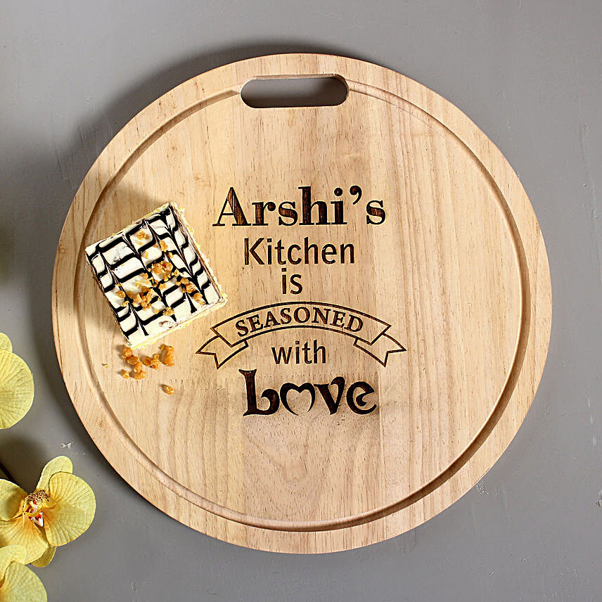 customized wooden chopping board:Valentine Gifts to Gwalior