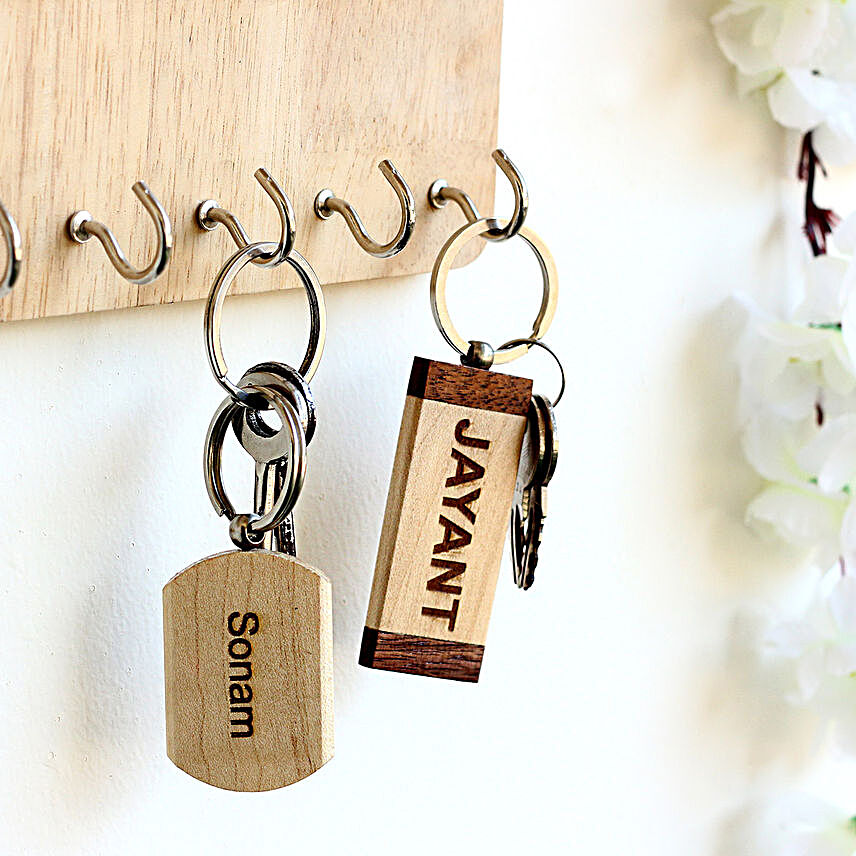 Personalised Name Key Chains Set of 2
