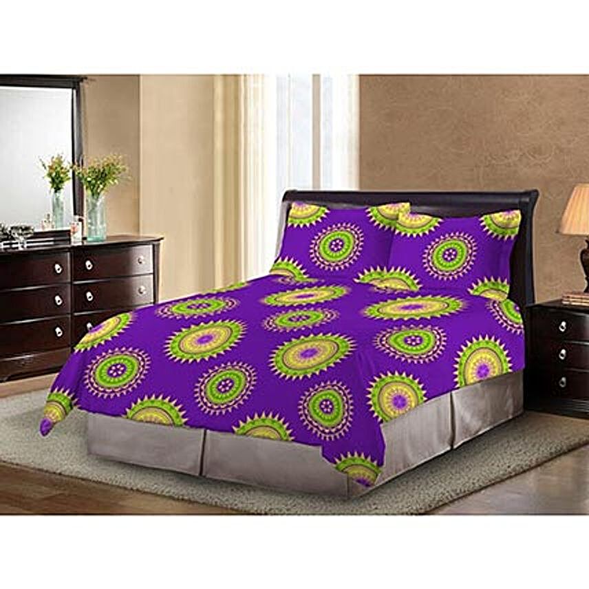 Bombay Dyeing Multicolor Cotton Double Bed Sheet