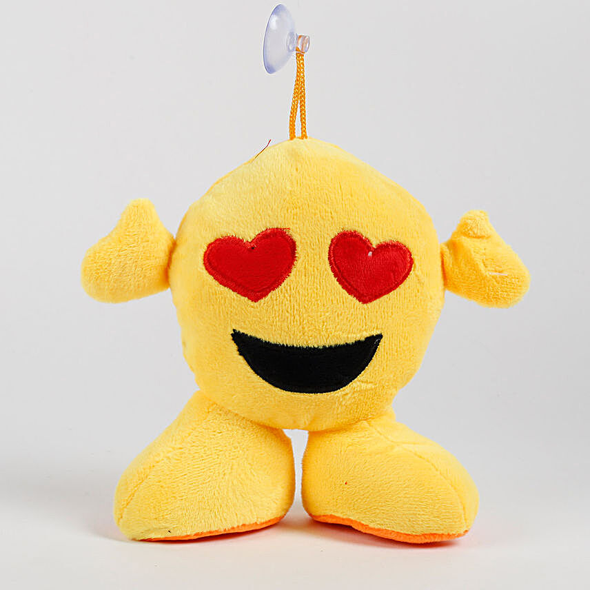 Heart Eyes Emoji Soft Toy Hanging