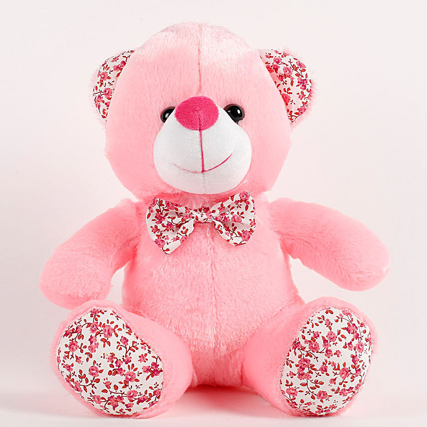 Adorable Pink Bear With Cotton Paws
