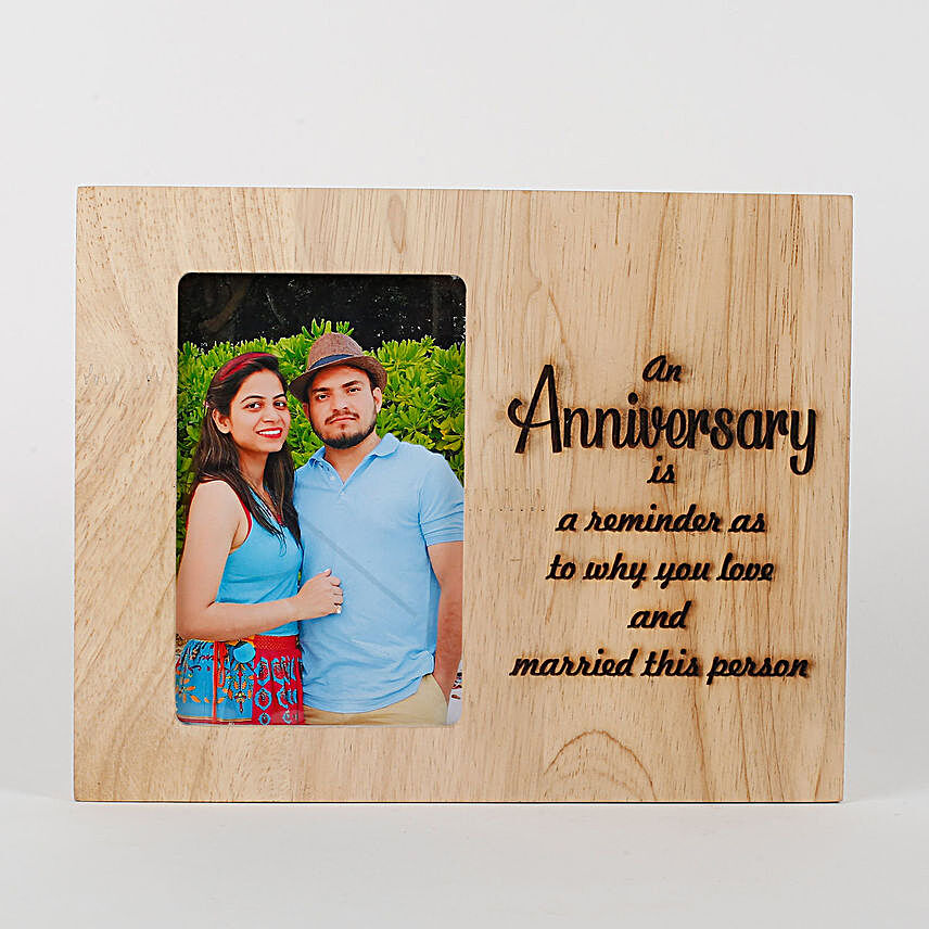 Engraved frame:Anniversary Photo Frames
