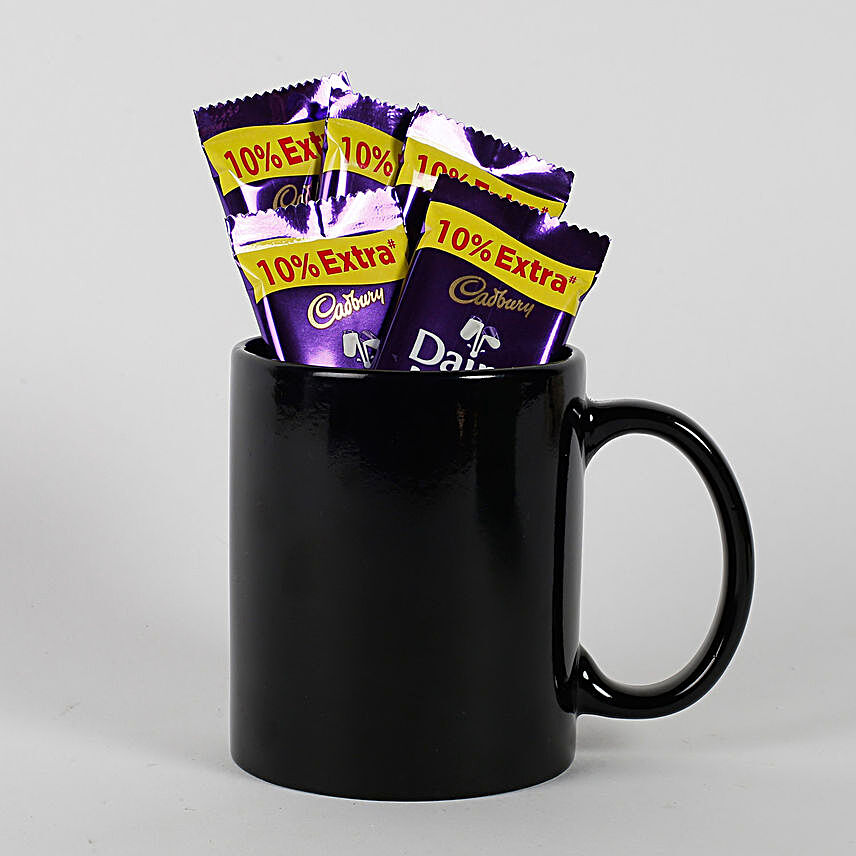 5 Dairy Milk Chocolates in a Mug