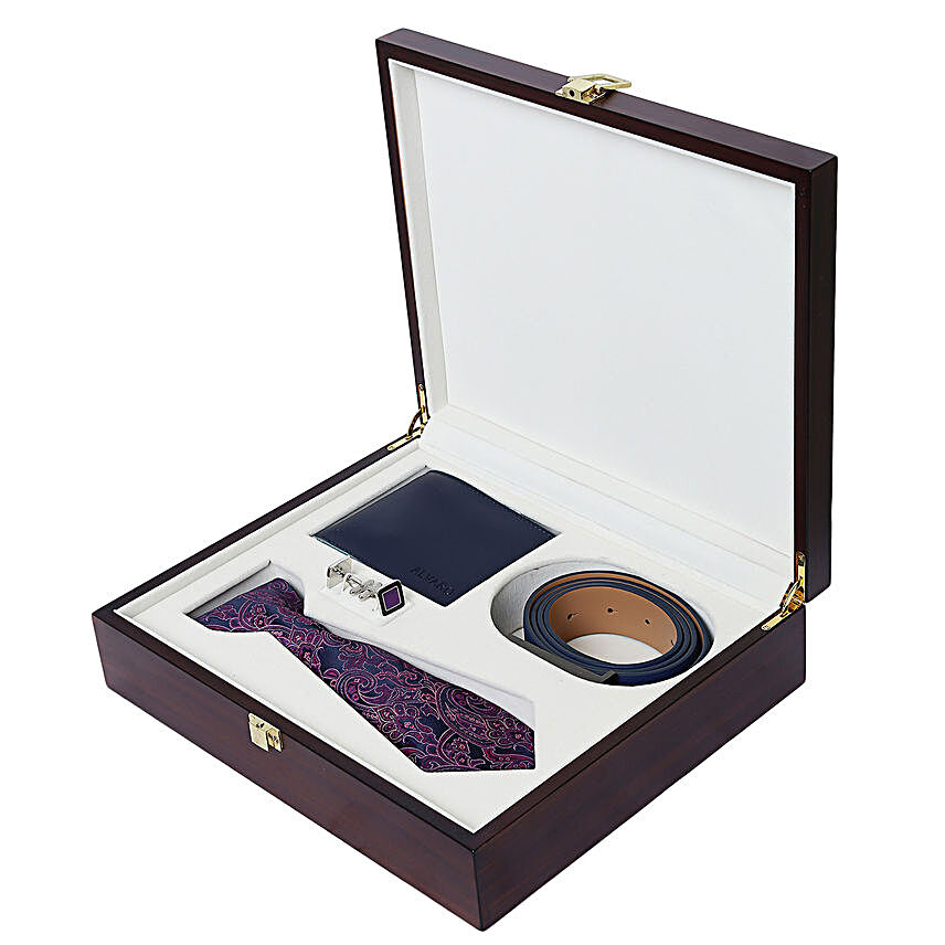 Alvaro Castagnino Purple & Blue Accessory Gift Set for Men