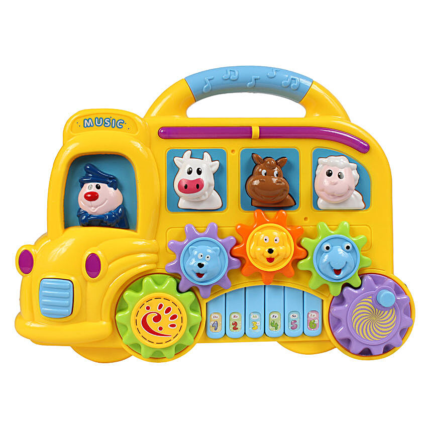 Organ Toddler Bus For Kids Yellow