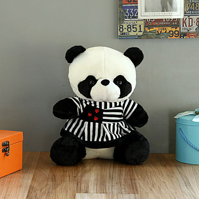 Buy/Send Panda Girl With Dress Soft Toy Online- FNP