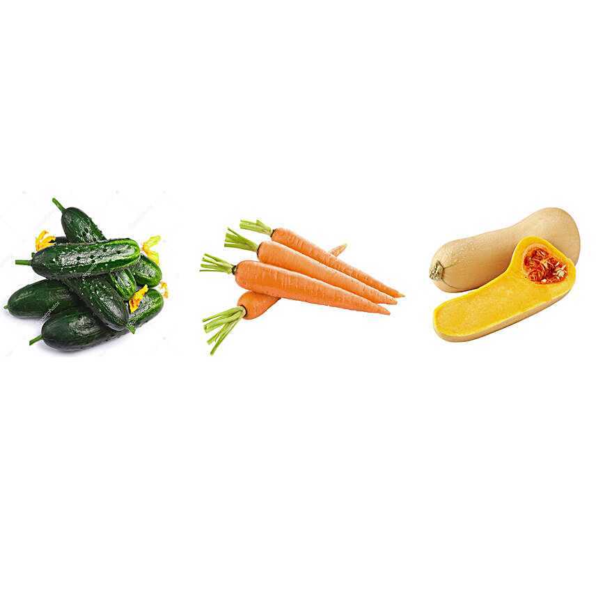 Gherkin Carrot & Squash Seeds Combo