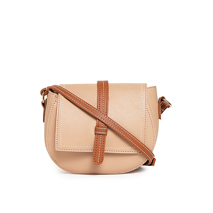 Alvaro Castagnino Beige Sling Bag for Women