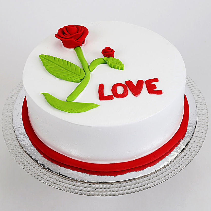 Rose Design Cake