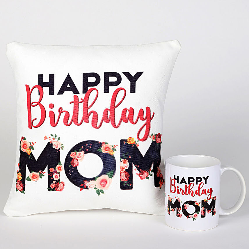 Birthday Cushion & Mug Combo For Mom