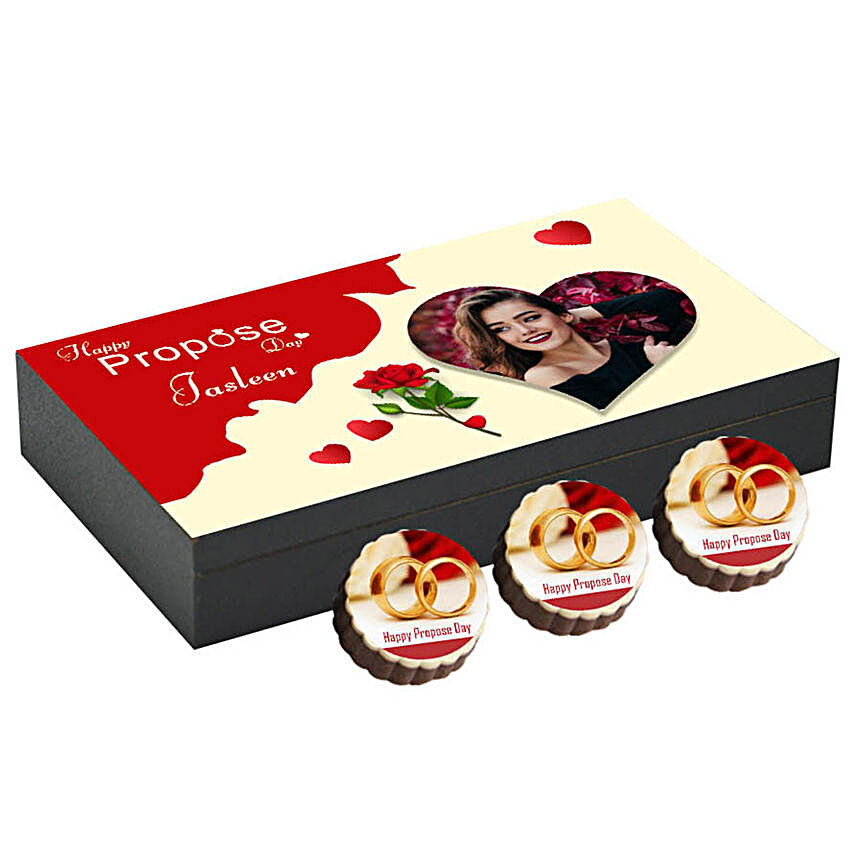 Personalised Propose Day Round Chocolates