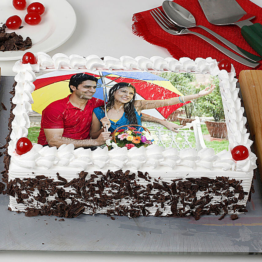 Personalised Photo Cake Online:Marriage Anniversary Cake With Photo