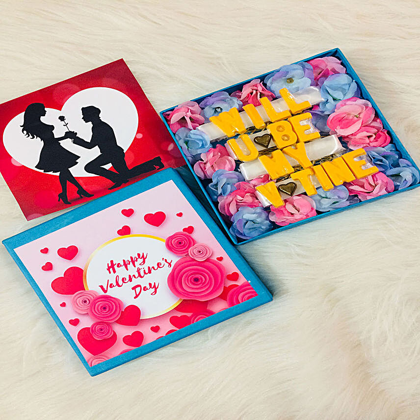 Will you be my valentine's chocolate box