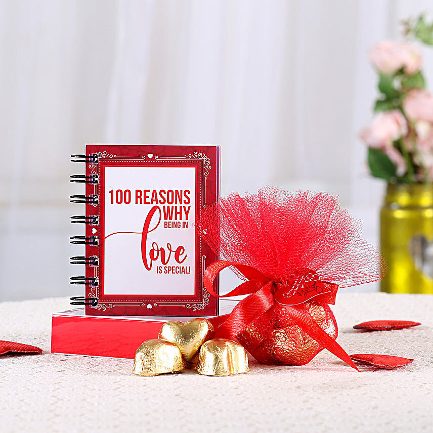 100 Reasons of Love n Chocolates:Romantic Gifts for Anniversary