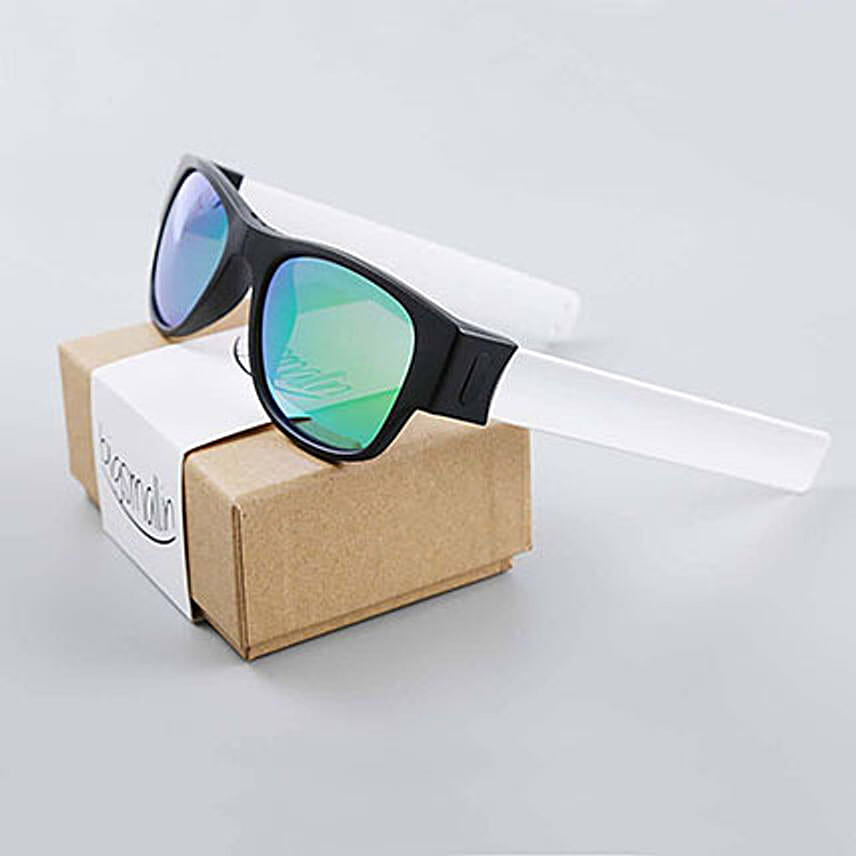 Foldable Slapsee Sunglasses- White