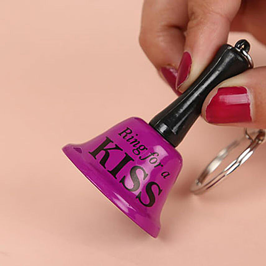 Buy/Send Ring For A Kiss Keychain- Pink Online- FNP