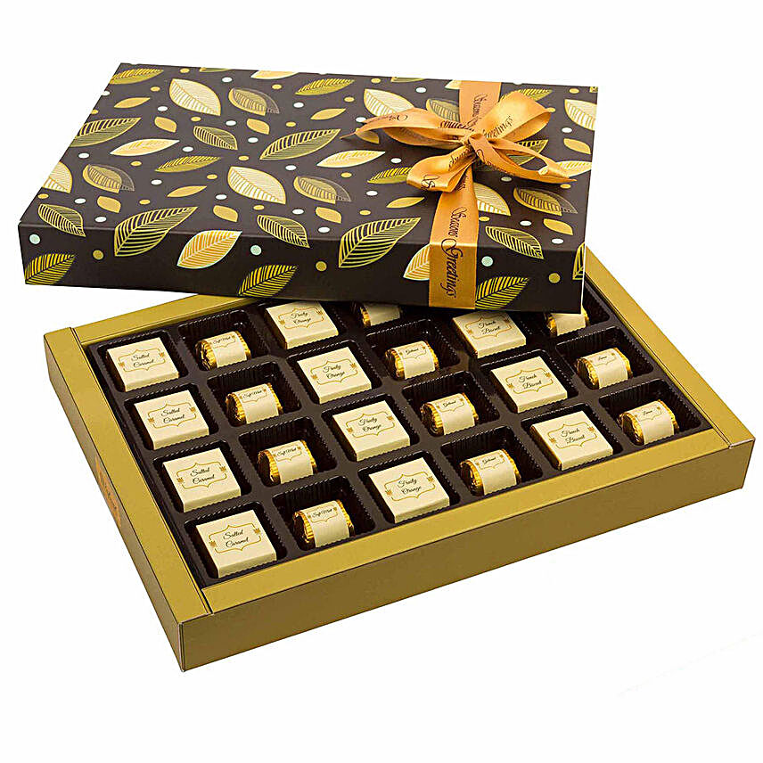 Decorated Box Of 24 Assorted Chocolates