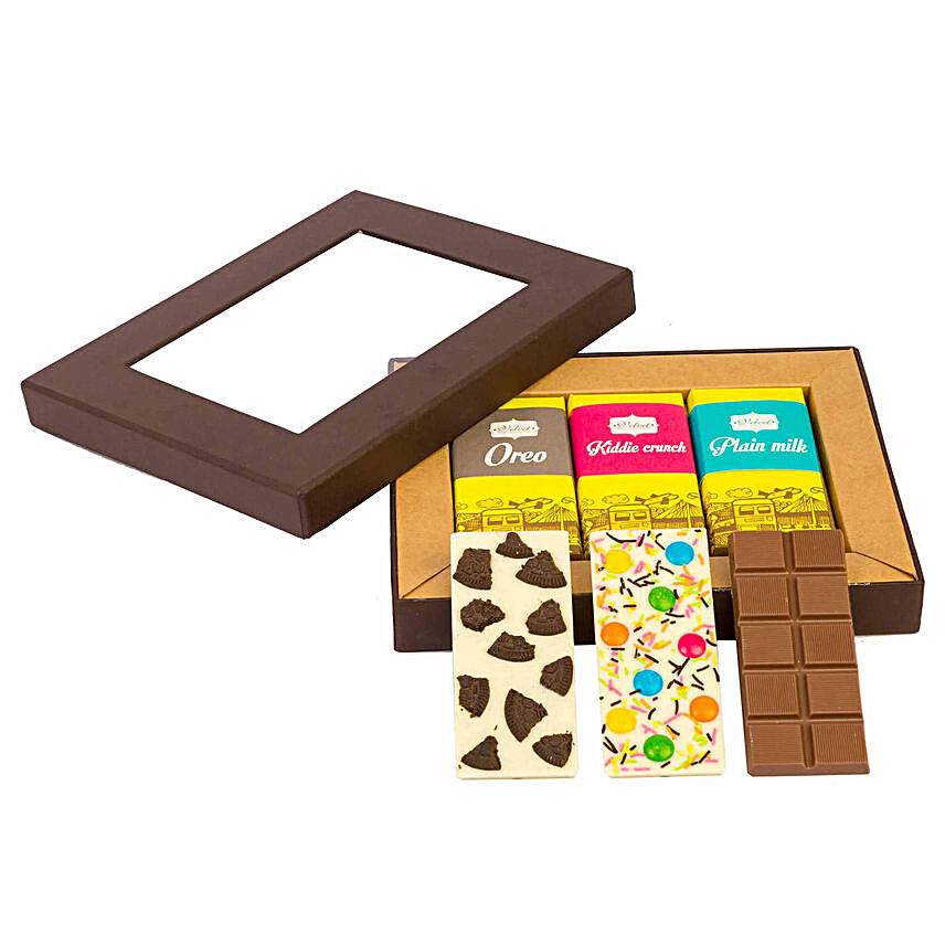 Sweet Box Of 3 Assorted Choco Bars