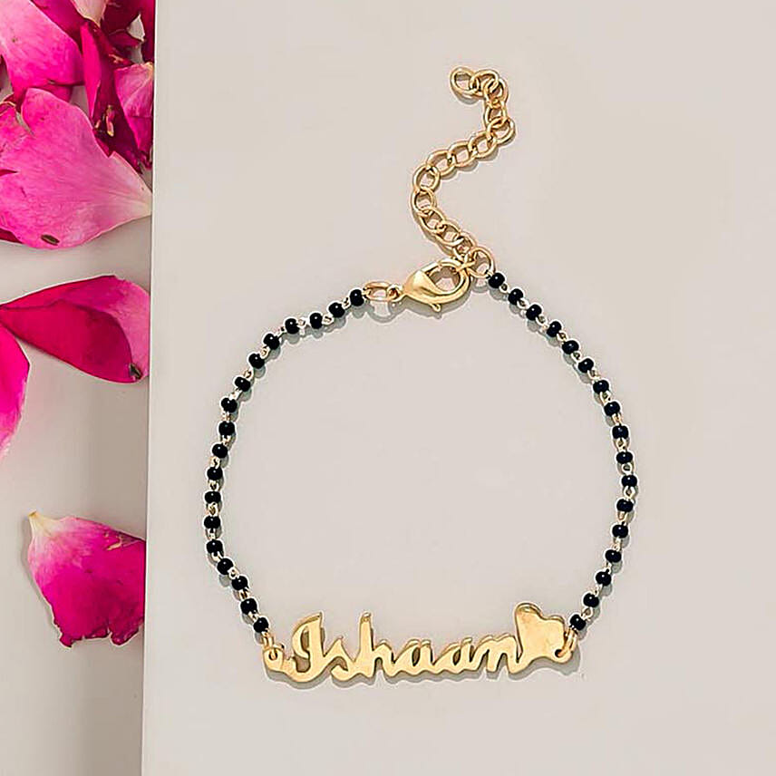 Bracelet mangalsutra with name on sale