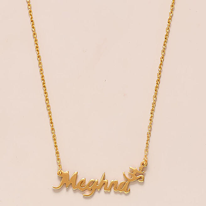 Buy/Send Personalised Om Name Necklace 