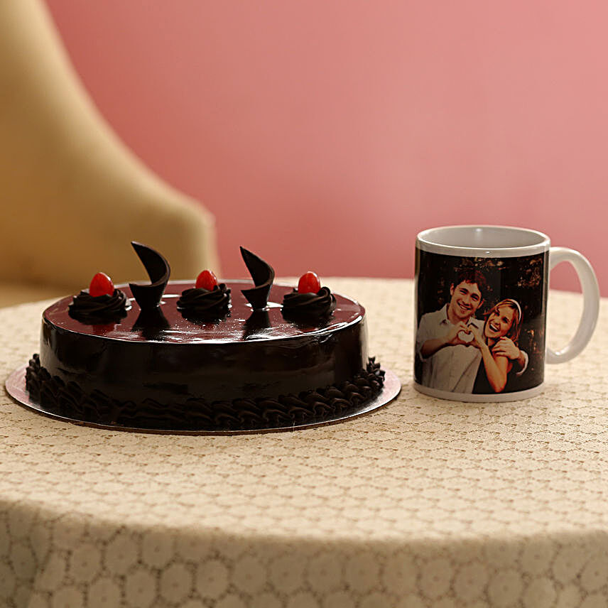 Online Cake with Mug:Personalised Gifts Combos