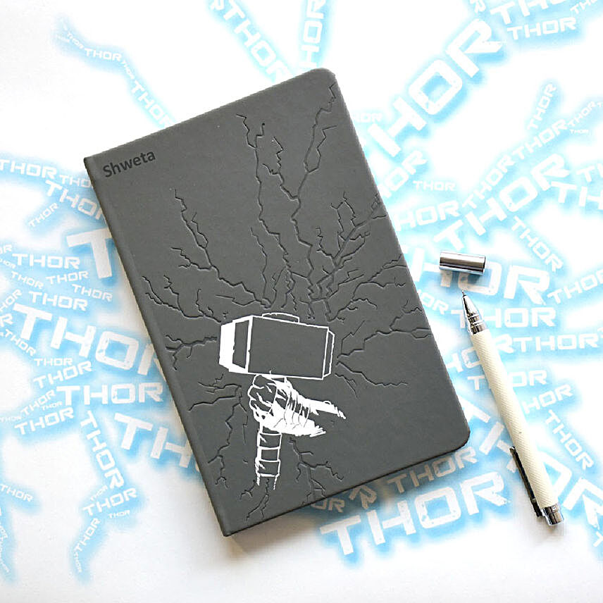Personalised Thor's Hammer Notebook
