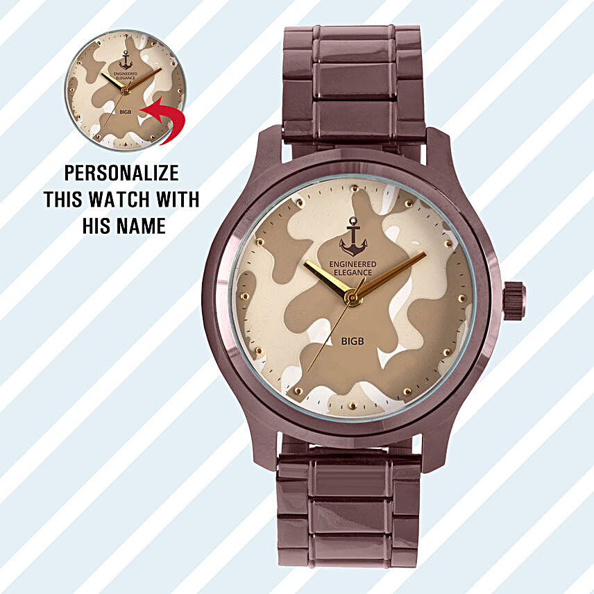 Personalised Camouflage Watch For Him