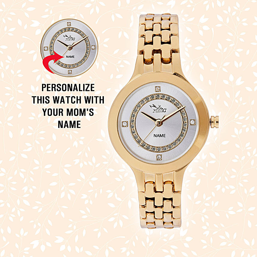 Personalised Swanky Golden Watch