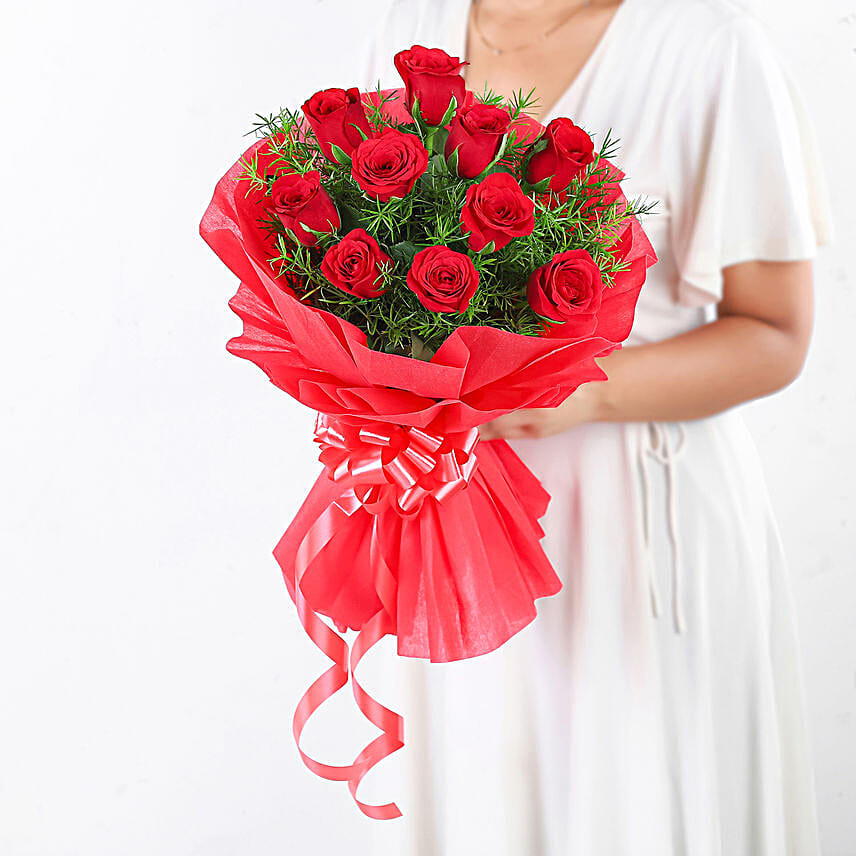 Red Rose With Crystal Teddy Bear Gift for Auntie Birthday Anniversary Present 