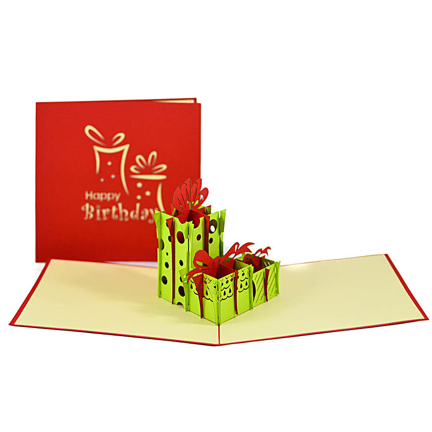 Handmade 3D Pop Up Gift Boxes Card
