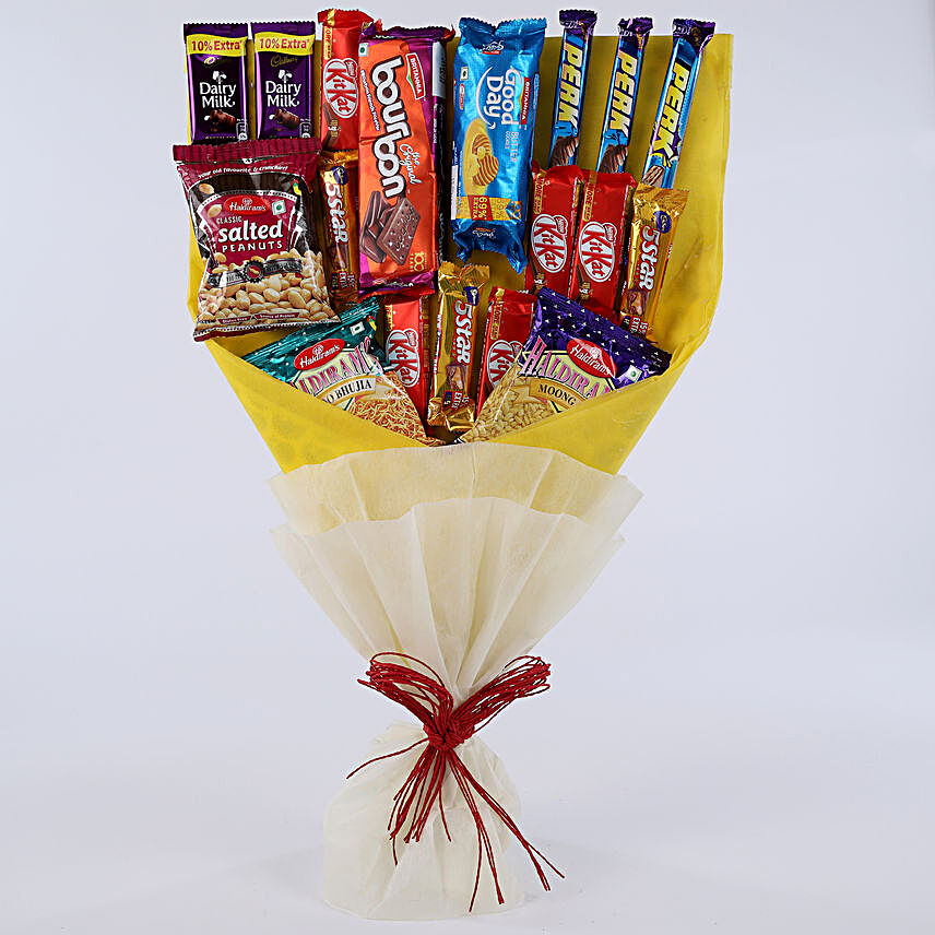 Chocolate and Chip Bouquet chocolates:Tamil New Year Gifts