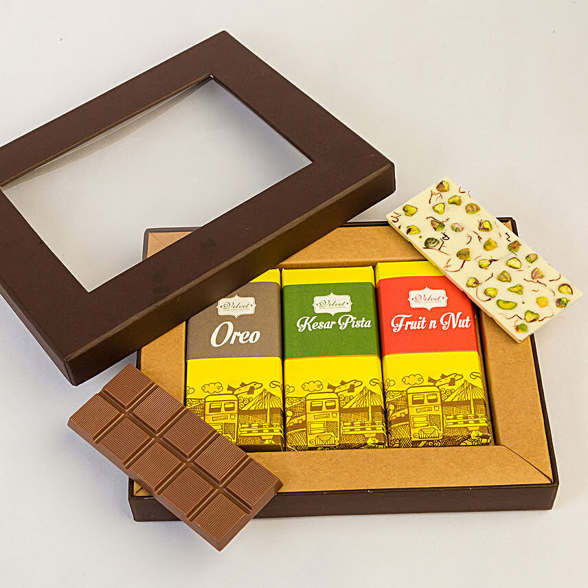 Delecatable 3 Chocolate Bars Box