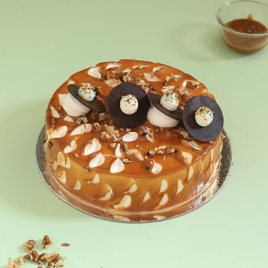 OnlineCrunchy  Walnut Cake:Caramel Cakes