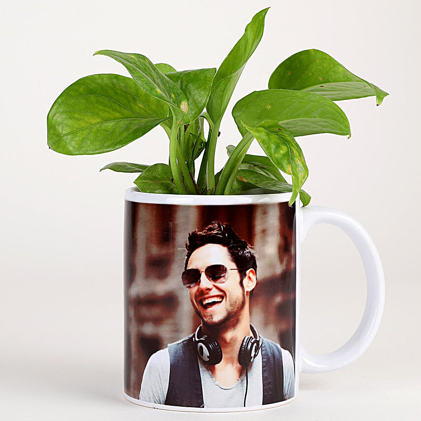 best plant n photo coffee mug:Personalised Pot plants