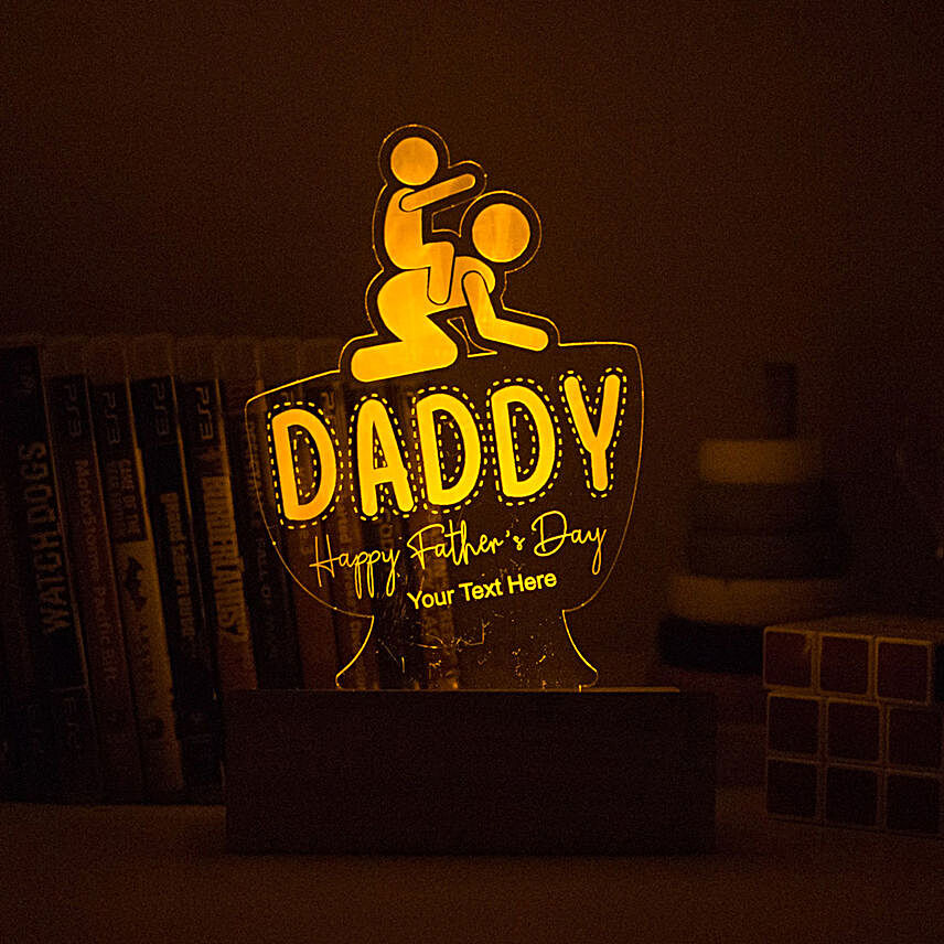 happy fathers day night lamp:Personalised Gifts for Father
