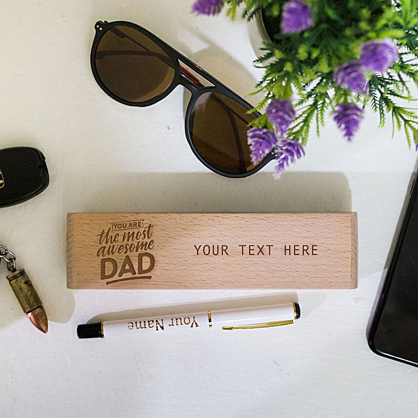 Personalised Pen In Wooden Box For Dad