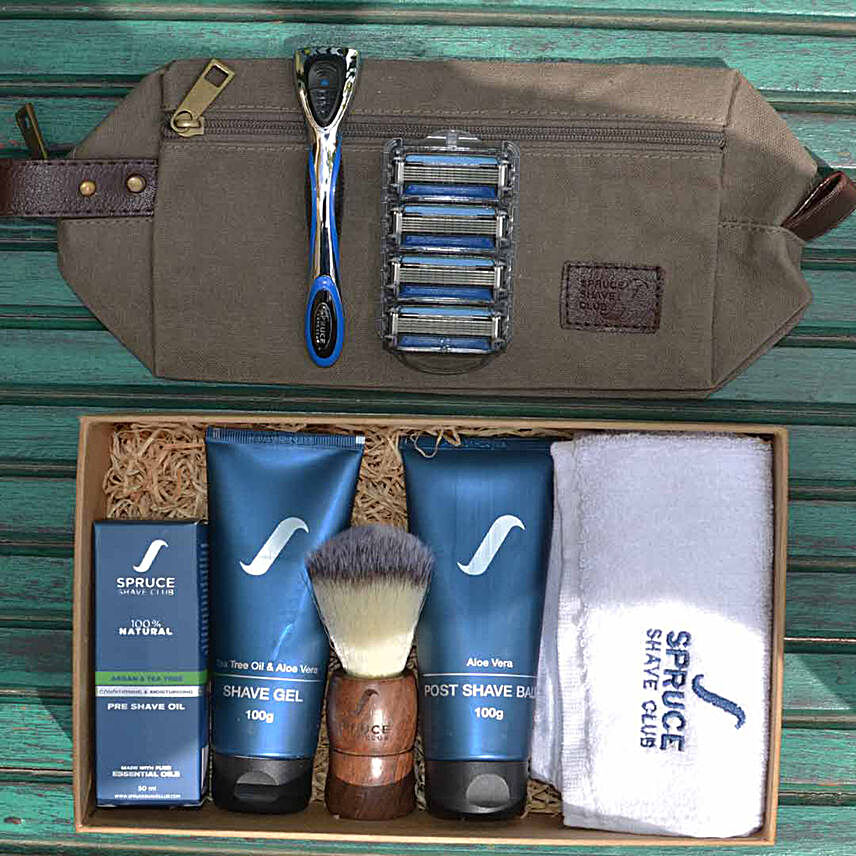 Spruce Shave Club American Blade Imperial Shaving Kit