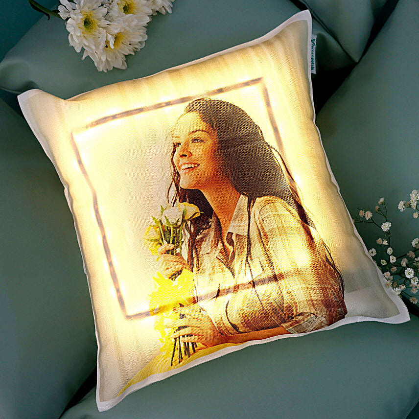 Personalized Cool Yellow LED Cushion